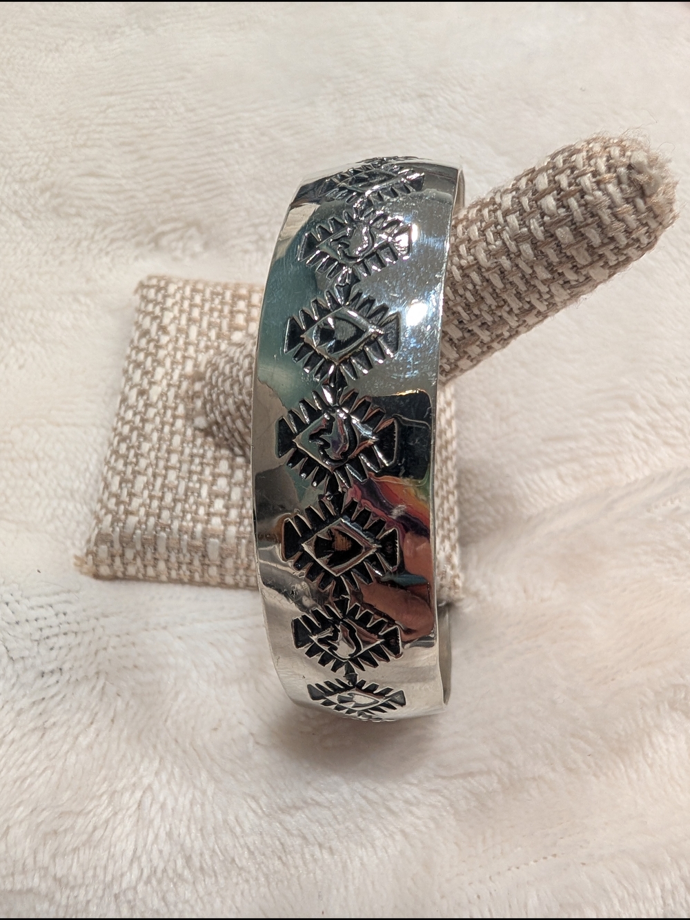Nickel Silver Navajo Cuff Bracelet